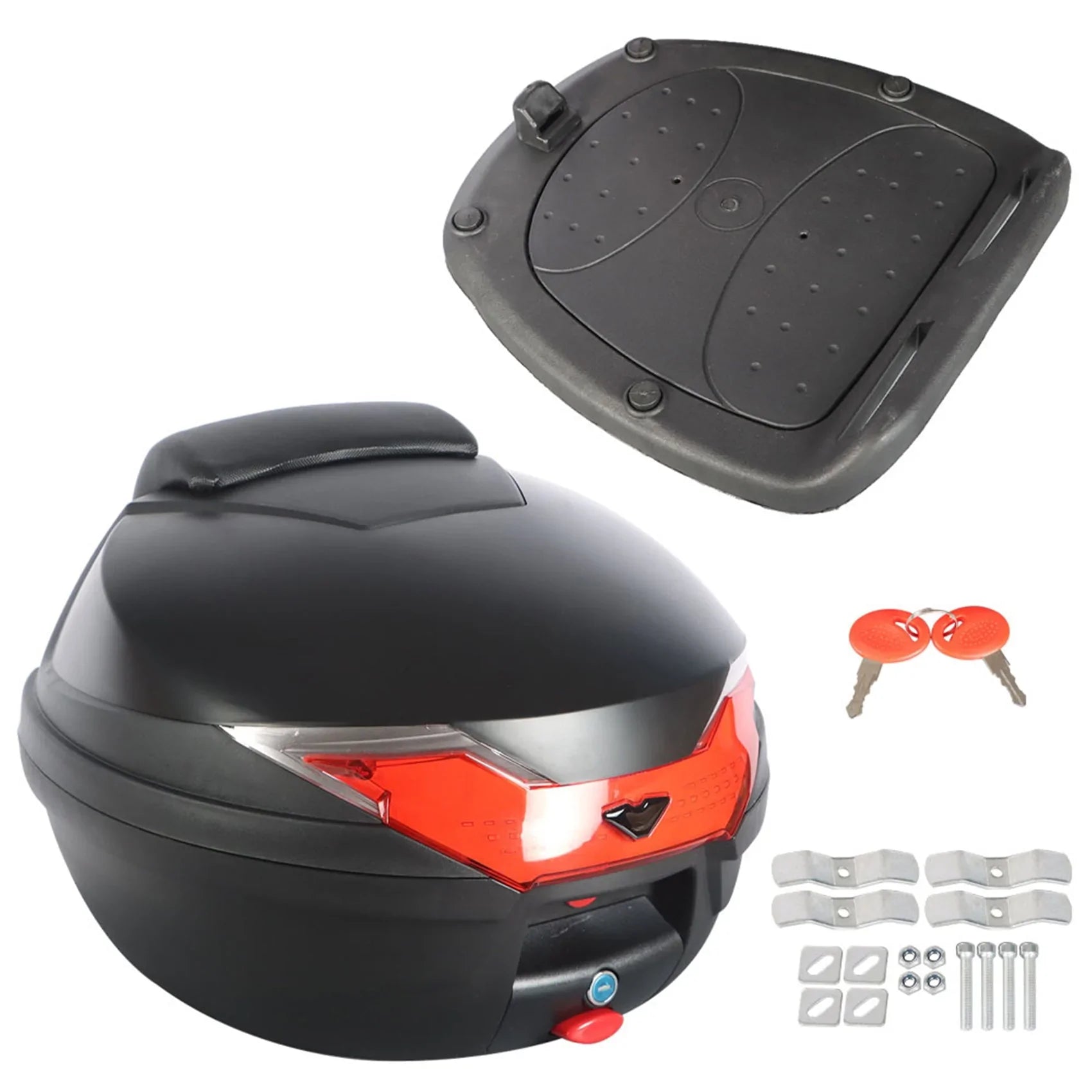 Labwork Accessory Motorcycle Rear Top Box Tail Trunk Luggage Storage Case Tour Tail Scooter Trunk Luggage Storage Carrier Case 32L LAB WORK MOTO