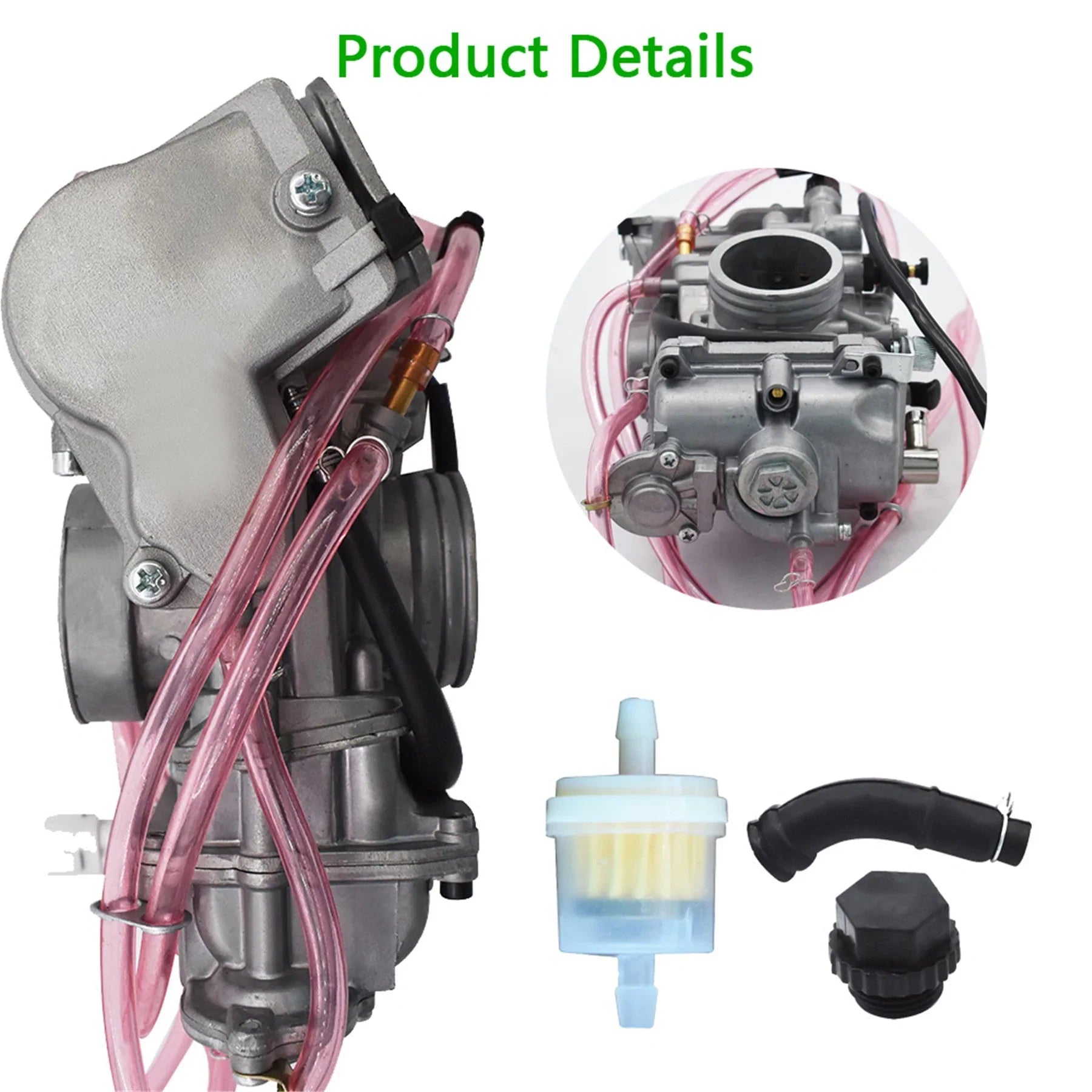 Labwork Carburetor 40mm with Fuel Filter Replacement for 1998-2000 WR 400 F WR400F Motorcycle Carb LAB WORK MOTO