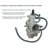 Labwork Carburetor Carb Replacement for Honda TRX250TE TRX250TM TRX 250 TRX250 Recon ATV 1997-2000 LAB WORK MOTO