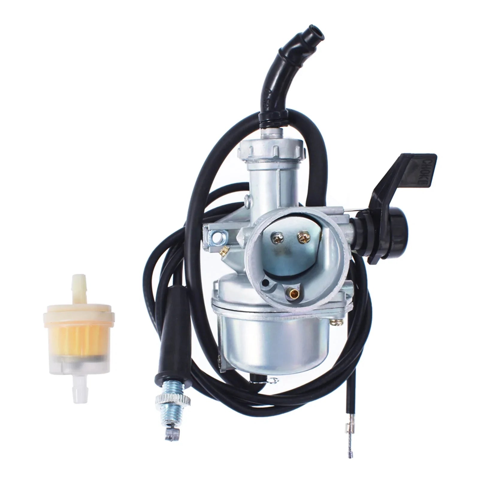 Labwork Carburetor Carb with Throttle Cable Fuel Filter Replacement for Honda CRF70 XR70 CRF70F XR70R 48mm Carb LAB WORK MOTO