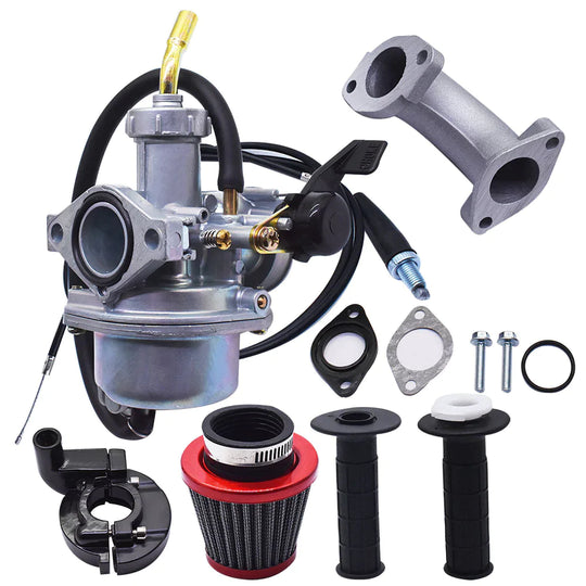 Labwork Carb For Honda XR70R 1998-03 & Intake Manifold Air Filter & Handle Grip