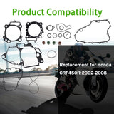 Labwork Clutch Cover Gasket Replacement for Honda Crf450R 2002 2003 2004 2005 2006 2007 2008 LAB WORK MOTO