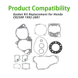 Labwork Complete Gasket Kit Top & Bottom End Engine Set Replacement for Honda CR250R LAB WORK MOTO