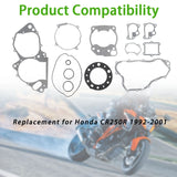 Labwork Complete Gasket Kit Top & Bottom End Engine Set Replacement for Honda CR250R LAB WORK MOTO