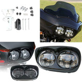 Labwork Dual LED Projector Headlight Headlamp Replacement for Road Glide FLTR 1998-2013