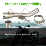 Labwork Exhaust Muffler Link Tube Slip-on Assy Replacement for Kawasaki Z900 Z 900 17-19 LAB WORK MOTO