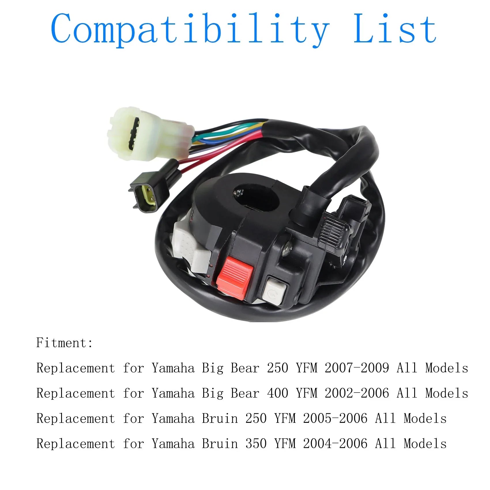 Left Handlebar Start Stop Switch Headlight For Yamaha Big - Foto 7