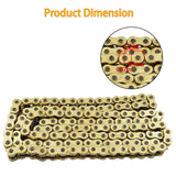 Labwork Heavy Duty Drive Chain with O-Ring Gold Color Pitch 530x130 Links Replacement for Honda Kawasaki Suzuki Yamaha LAB WORK MOTO