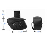 Labwork Luggage Tool Bag Motorcycle Saddlebags Replacement for Sportster 883 Softail LAB WORK MOTO