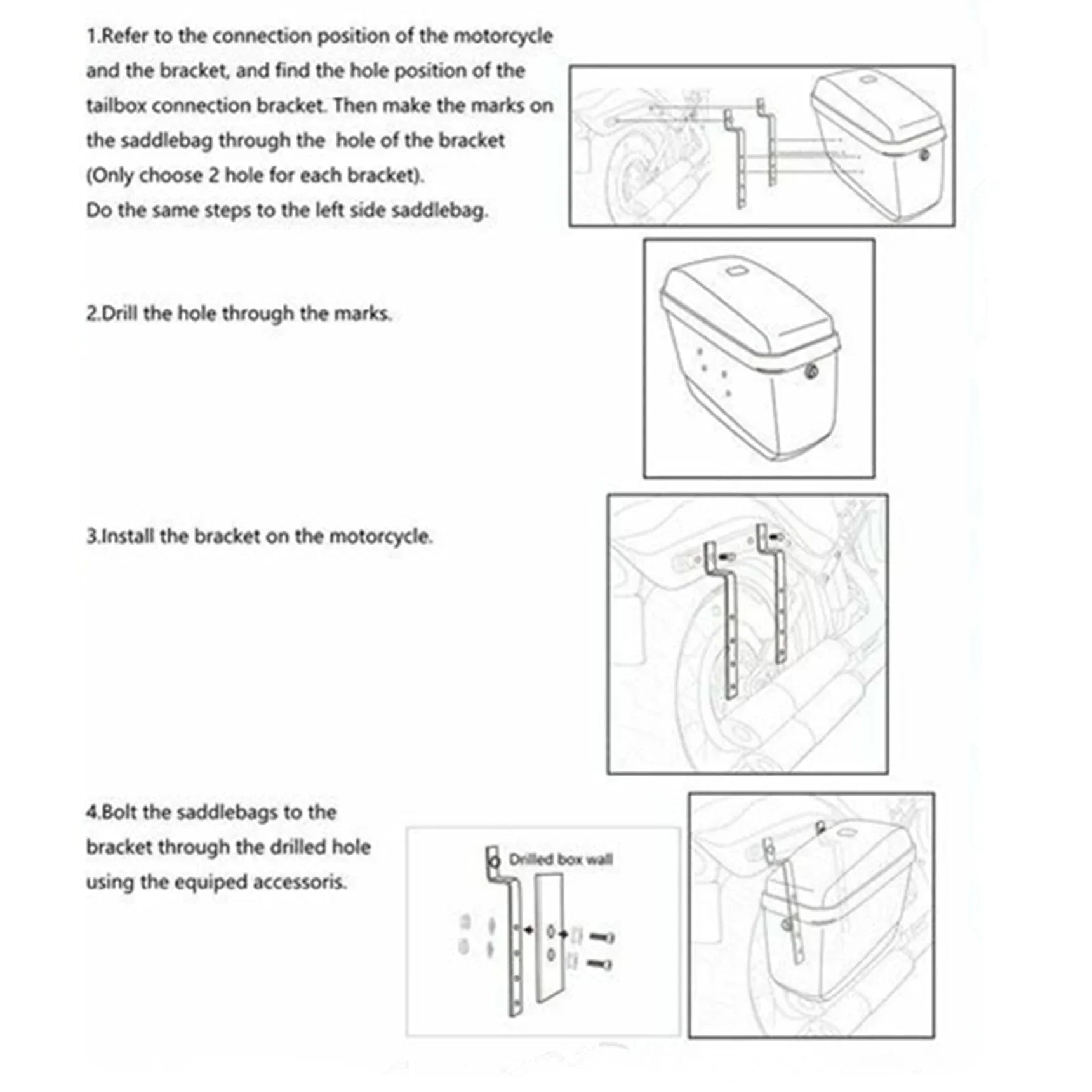 Labwork Luggage Tool Bag Motorcycle Saddlebags Universal Motorcycle Fork Bag Saddlebags Replacement for Yamaha Suzuki Honda Kawasaki LAB WORK MOTO