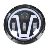 Labwork Motorcycle 7 LED Round Projector Headlight with High Low Beam DRL Replacement for FLD Touring Softail Trike Models LAB WORK MOTO