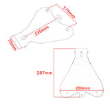 Labwork Motorcycle Crocodile Style Leather Cushion Solo Seat with Cushion Spring Replacement for Honda/Yamaha/Kawasaki Chopper Bobber Dyna Spirit Sportster XL Dyna Shadow Spirit LAB WORK MOTO
