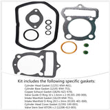 Labwork Top End Gasket Kit Replacement for Honda XR100R CRF100F 1992-2013 LAB WORK MOTO