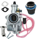Labwork VM22 26mm Carburetor with Air Filter Intake Pipe Replacement for 125cc 140cc Lifan YX Zongshen Pit Dirt Bike CRF70 XR50 KLX DHZ SSR LAB WORK MOTO