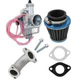Labwork VM22 26mm Carburetor with Air Filter Intake Pipe Replacement for 125cc 140cc Lifan YX Zongshen Pit Dirt Bike CRF70 XR50 KLX DHZ SSR LAB WORK MOTO