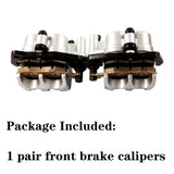 Left & Right Front Brake Caliper For Yamaha Rhino 660 YXR660 2004-2007 With Pads LAB WORK MOTO