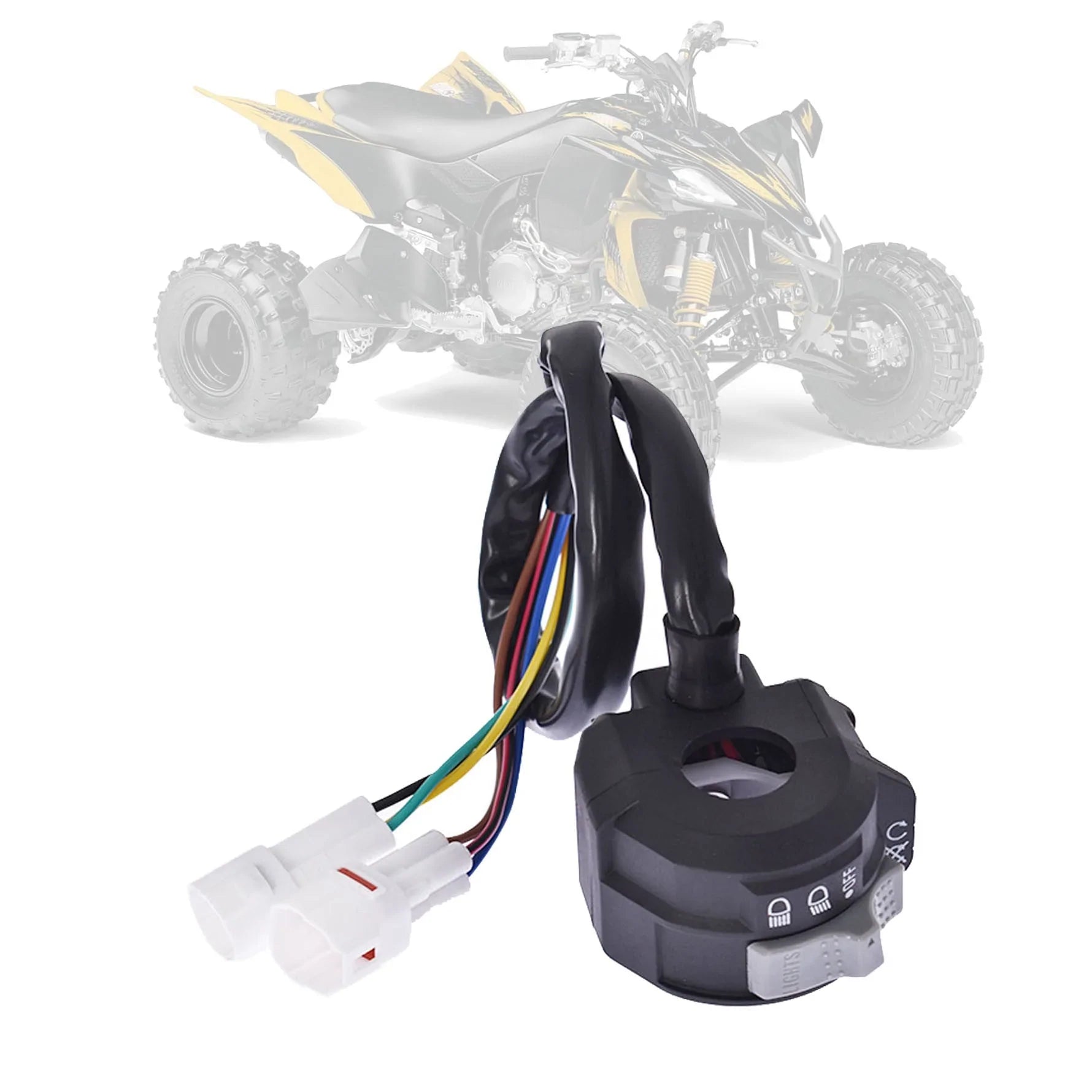 Switch On Off Run Start Stop Headlight 4KB-83973-21-00 Replacement for Yamaha YFZ450 Grizzly Raptor Raptor 250 125 LAB WORK MOTO