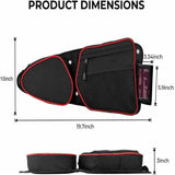 UTV Passenger Driver Storage Door Bags Replacement for Polaris RZR XP 1000 Yamaha YXZ 1000R (red) LAB WORK MOTO