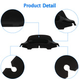 8 Black Wave Windshield Windscreen Replacement for Touring FLHT FLHTC FLHX Street Glide Glide