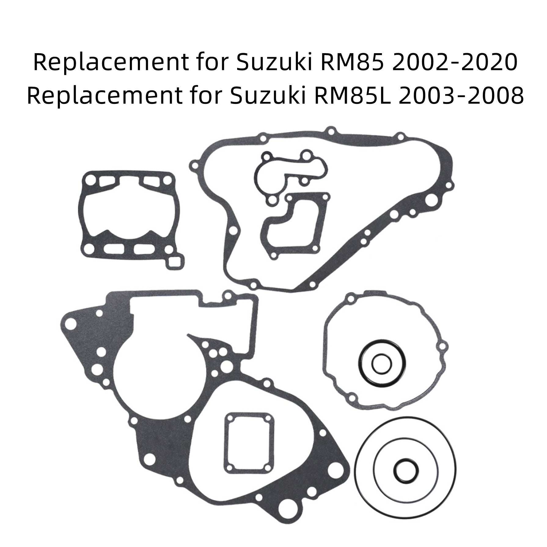 labwork Complete Gasket Kit Top & Bottom End Engine Set Replacement for Suzuki RM85 2002-2020
