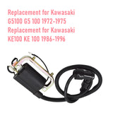 Motorcycle Ignition Coil Replacement for Kawasaki G5100 KE100 G5 100 1972-1975 KE 100 1986-1996
