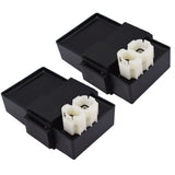 2Pcs Motorcycle CDI Igniter Box 30410-MS8-610 Replacement for Honda XL600 V Transalp 89-96 Africa Twin 88-90 with Side Stand Switch 30410-MM9-830