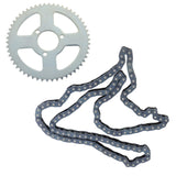 T8F 54T Rear Drive Chain with Chain Sprocket T8F Chain 116 Links Replacement for 47cc 49cc Mini Dirt Bike ATV