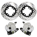 labwork Brake Rotors and Front Brake Calipers Replacement for 2007-2014 Yamaha Grizzly 350 400 450 YFM LAB WORK MOTO