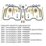 labwork Carburetor Carb Rebuild Repair Kit Replacement for 2001-2005 Yamaha Raptor 660 YFM660R LAB WORK MOTO