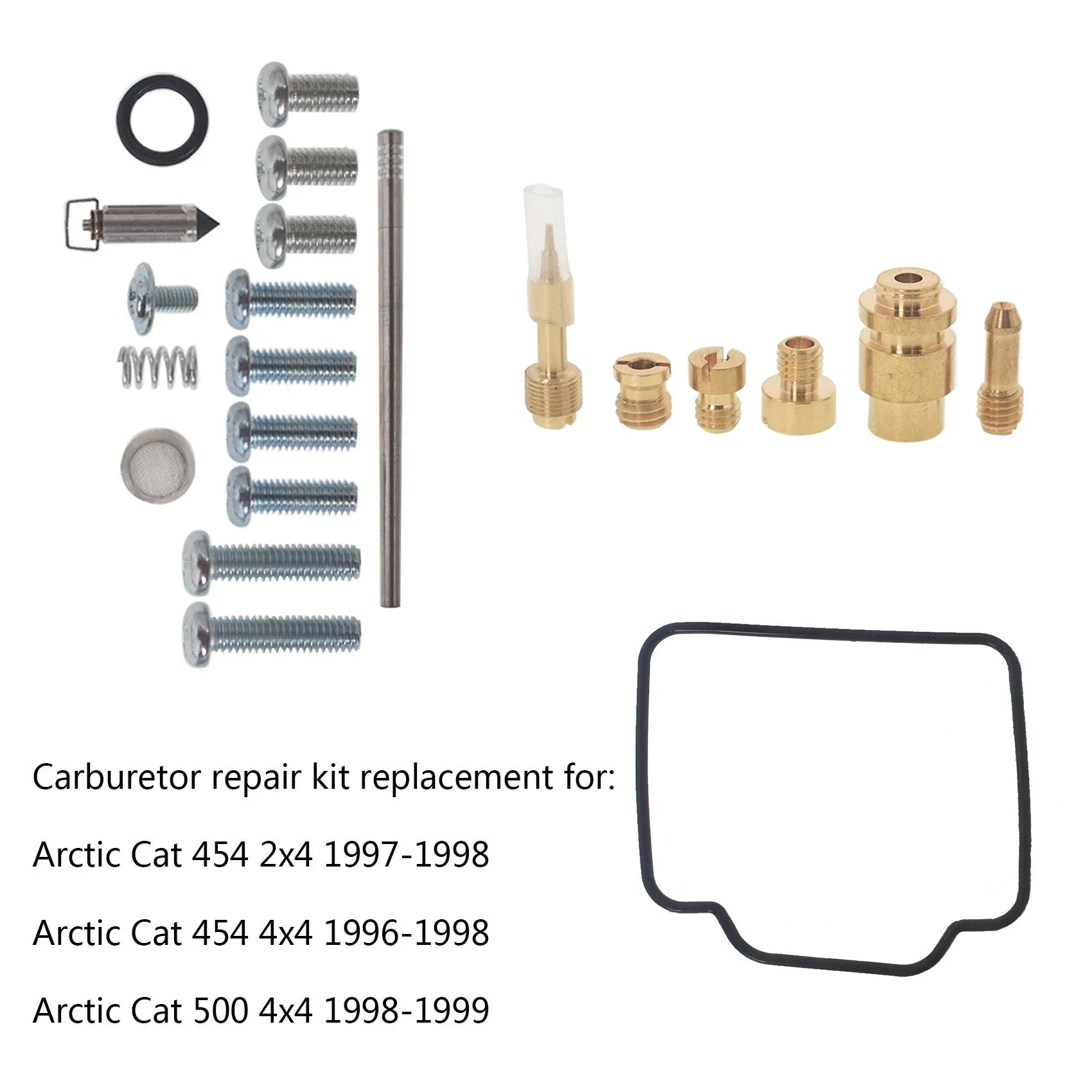 labwork Carburetor Carb Rebuild Repair Kit Replacement for Arctic Cat 454 2x4 4x4 500 4x4 LAB WORK MOTO