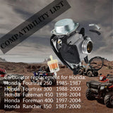 labwork Carburetor & Throttle Cable for Honda Foreman FourTrax 250 300 350 400 450 LAB WORK MOTO