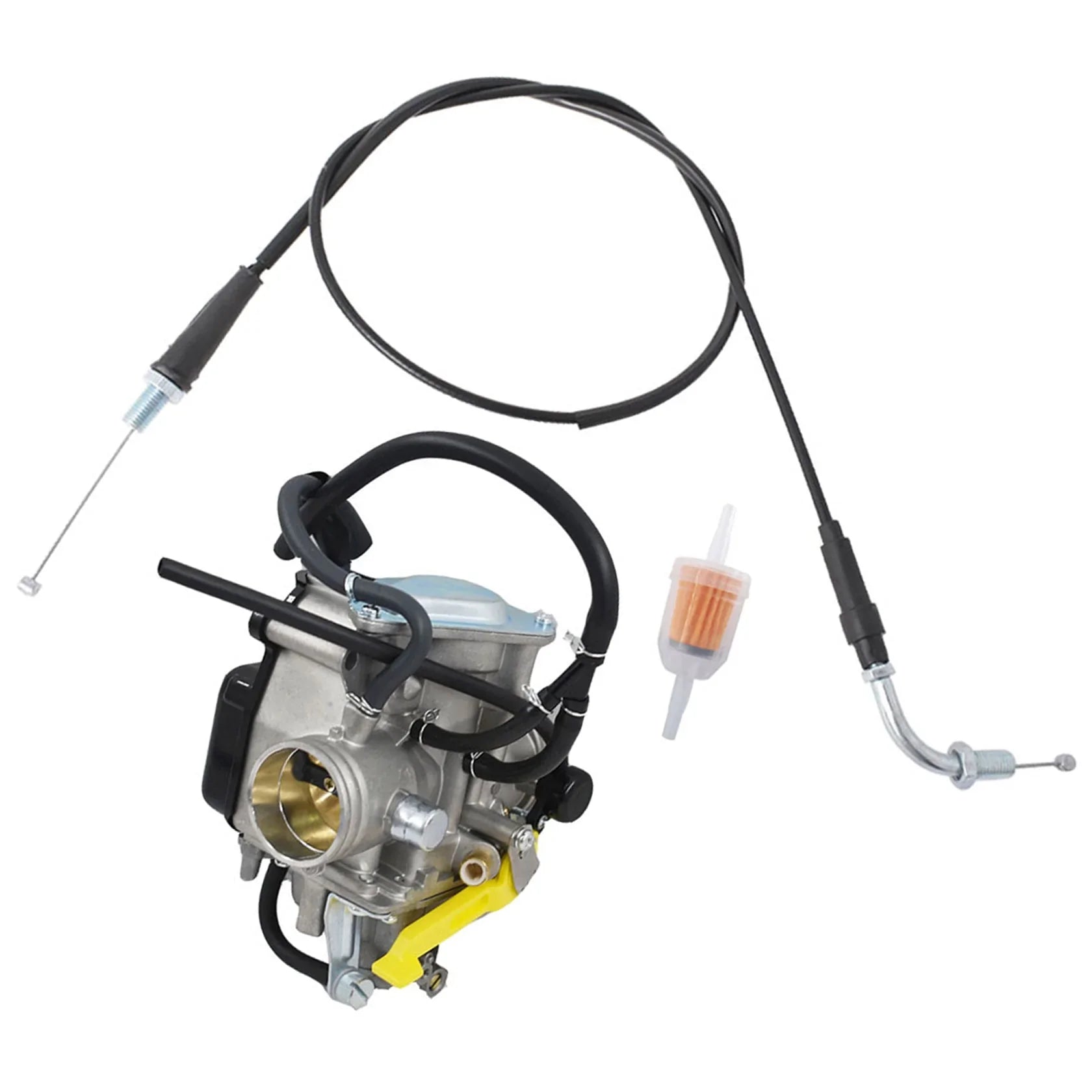 labwork Carburetor with Throttle Cable Replacement for Honda 1999-2008 Sportrax 400 TRX400EX 2x4 2009-2014 TRX400X LAB WORK MOTO