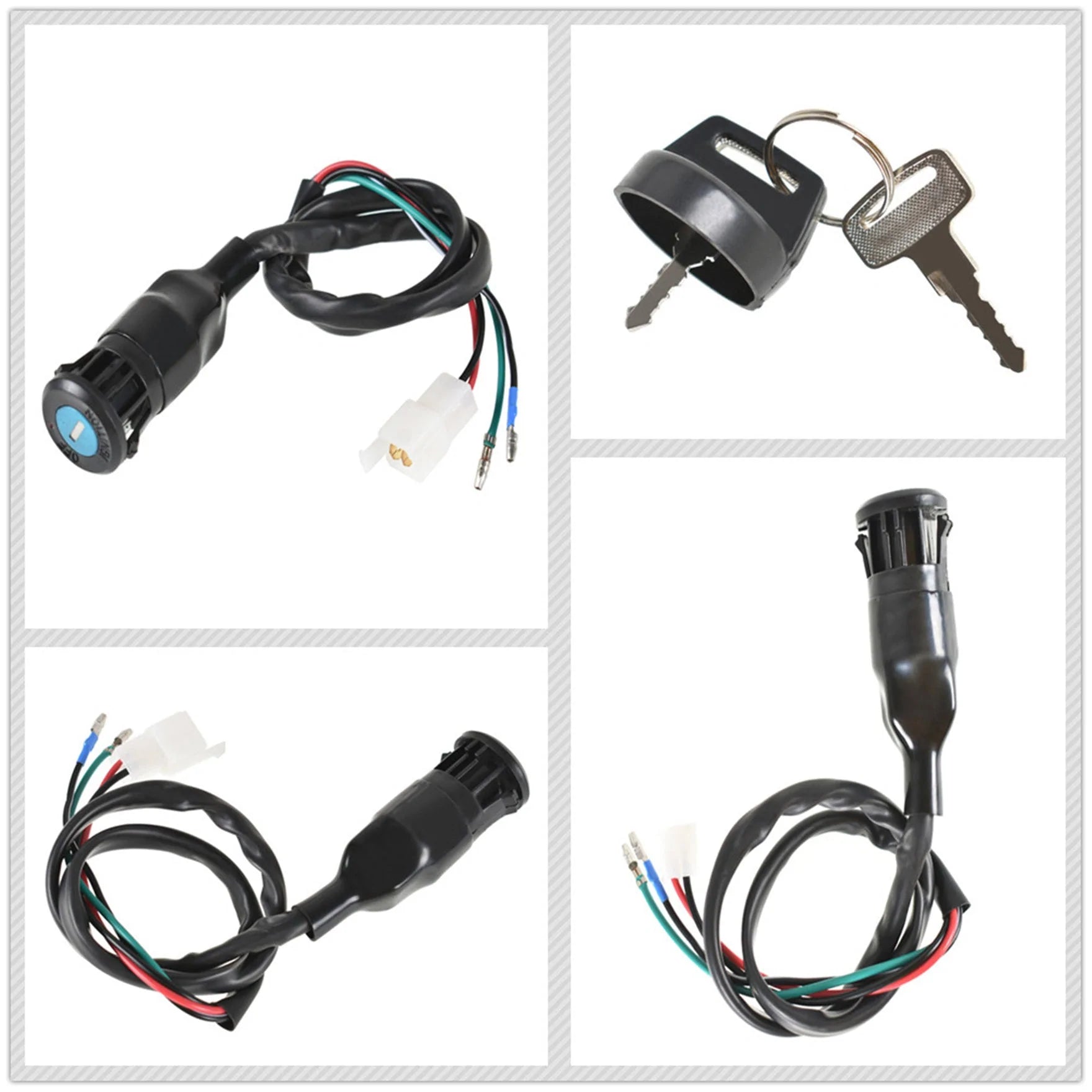 labwork Ignition Key Switch Fit for 85-87 Honda TRX250 Fourtrax Shaftdrive Model#F58 LAB WORK MOTO