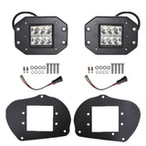 labwork LED Cube Headlight Brackets Kit Replacement for Polaris Sportsman 1000 850 570 RZR 800 900XP LAB WORK MOTO