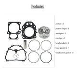 labwork Piston Rings Gasket Kit Replacement for Honda Rancher 420 TRX420 12251-HP7-A01 13101-HP5-600 LAB WORK MOTO