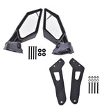 labwork Rear Side View Mirror+Roof 50 Light Bar Bracket Kit Replacement for 2017-2020 Can Am Maverick X3 xrs xds max
