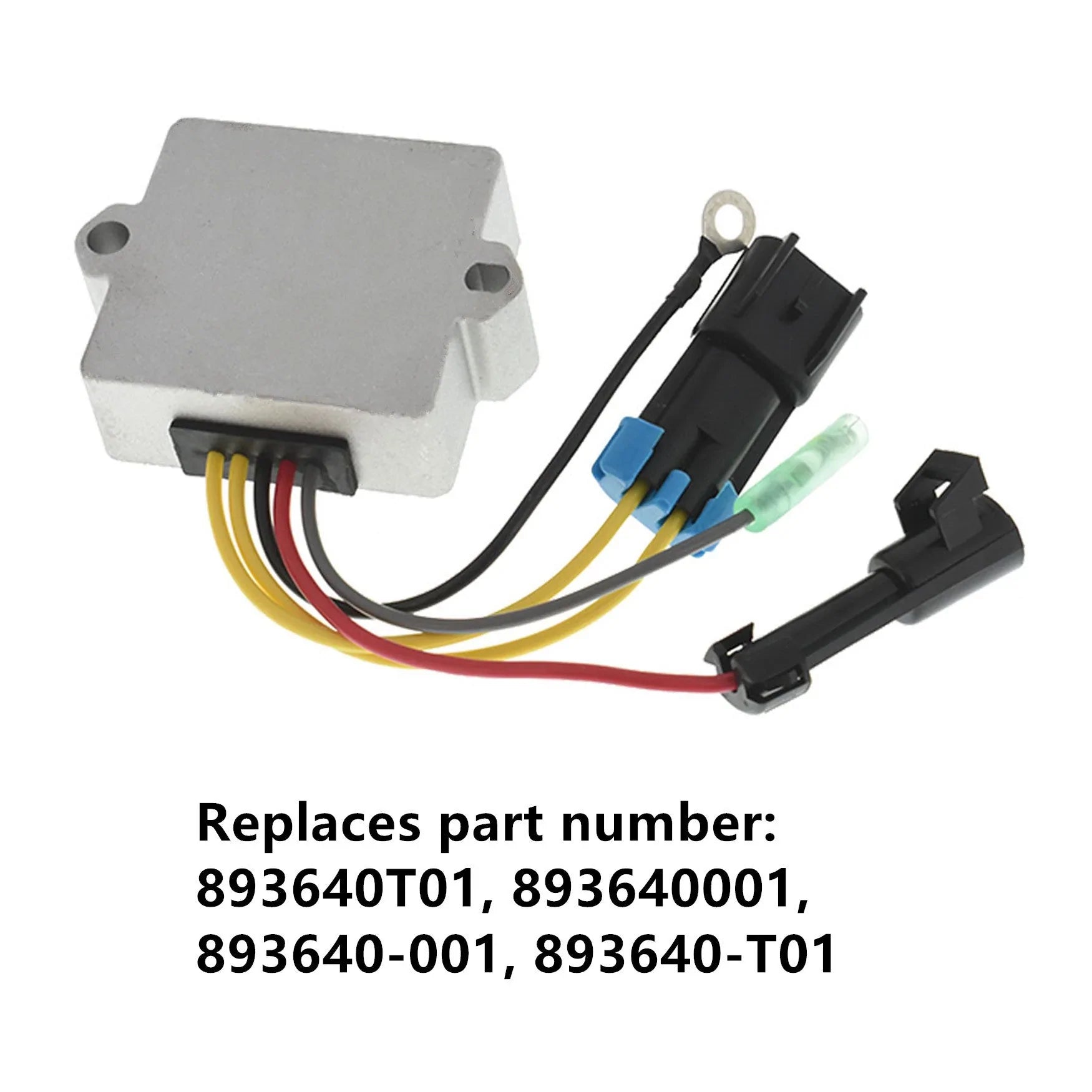 labwork Voltage Regulator Rectifier 893640T01 893640001 Replacement for Mercury Marine Outboard 30HP 40HP 50HP 60HP 5 Wires 4 Stroke LAB WORK MOTO