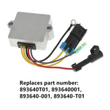 labwork Voltage Regulator Rectifier 893640T01 893640001 Replacement for Mercury Marine Outboard 30HP 40HP 50HP 60HP 5 Wires 4 Stroke LAB WORK MOTO