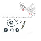 labwork Water Pump Repair Kit Replacement for 2004-2013 Yamaha YFZ450 WPK0027 5TG-12439-00-00 LAB WORK MOTO