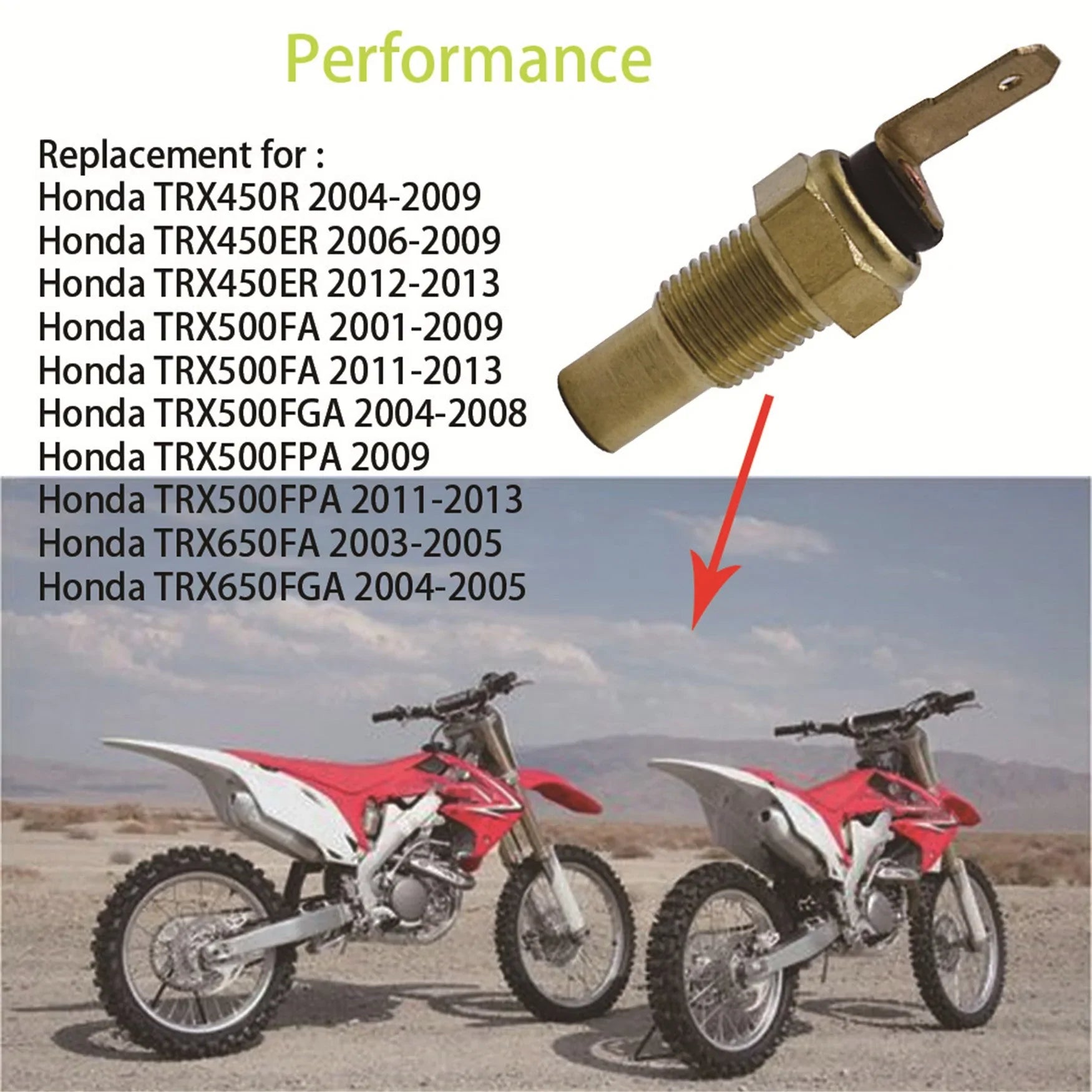 labwork Water Temperature Thermostat Sensor Fit for Honda ATV 37750-MAZ-003 LAB WORK MOTO