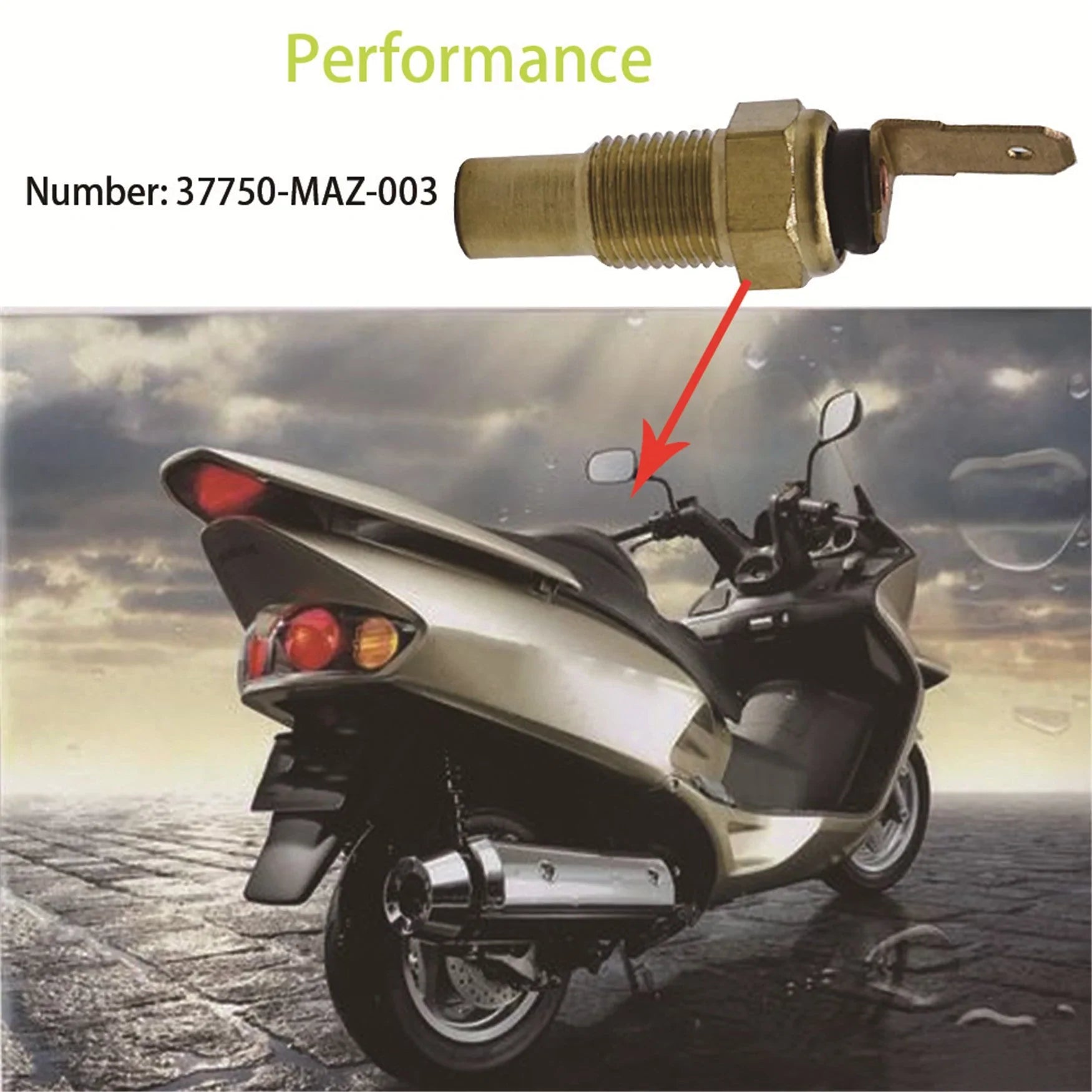 labwork Water Temperature Thermostat Sensor Fit for Honda ATV 37750-MAZ-003 LAB WORK MOTO